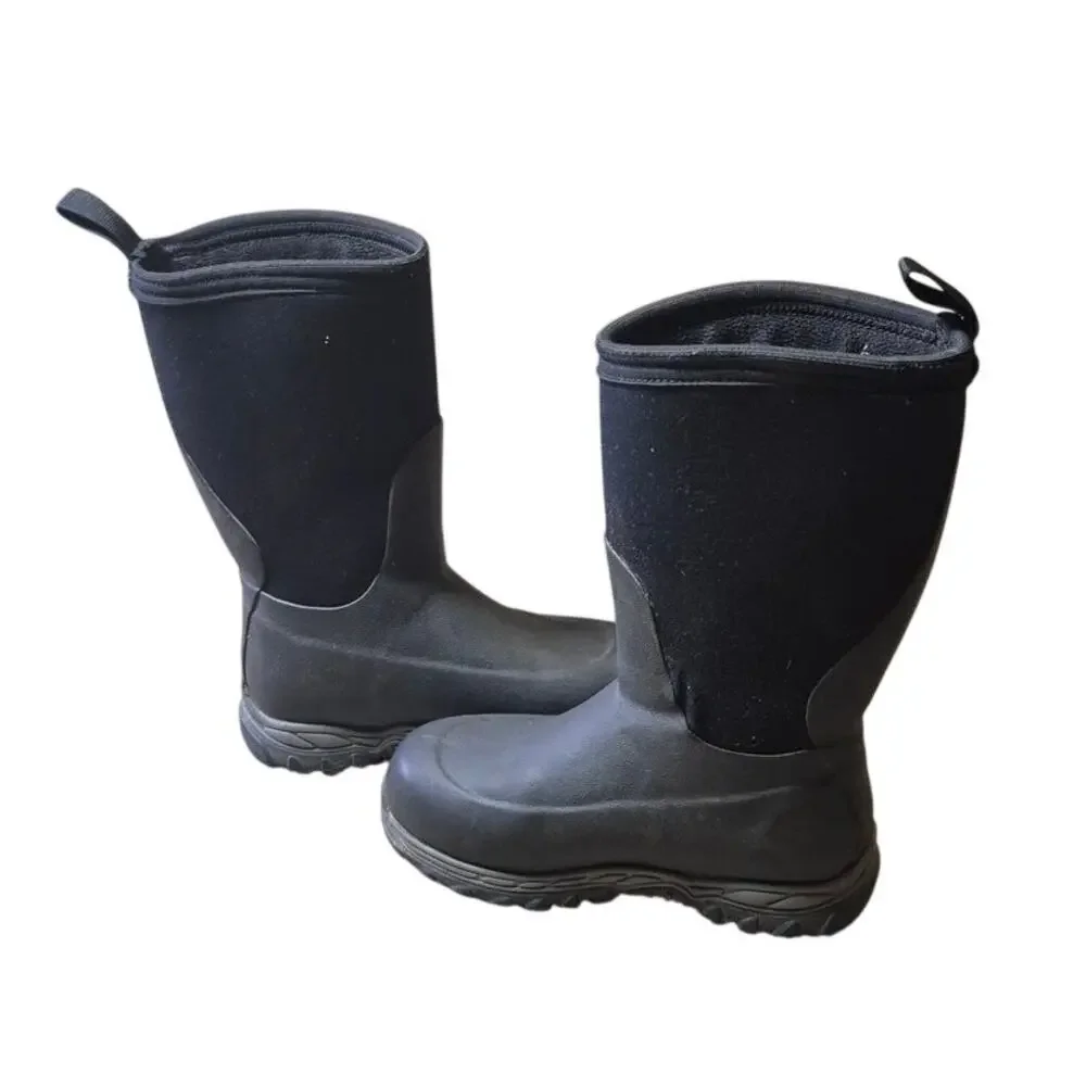 Muck Boots Rugged II Winter Boots Kids Black Pull On Round Toe Waterproof - 1